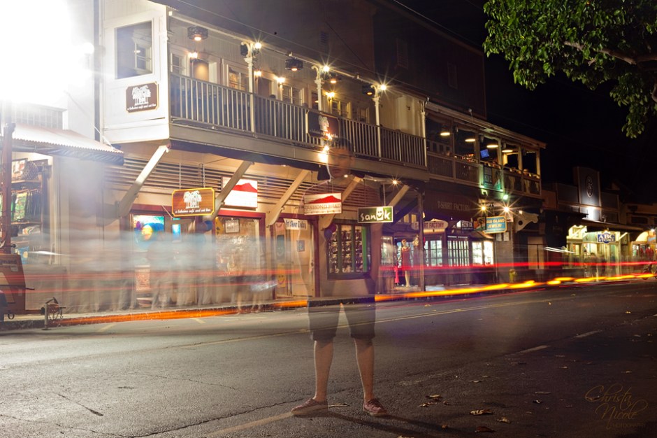 Playing ghost with my brother..